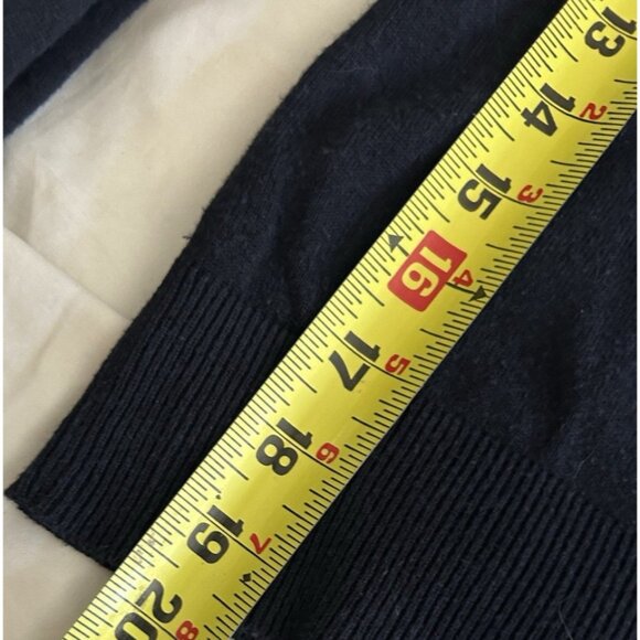 Ladies Cardigan Embroidered Collar Long Sleeve Cherries Navy Size Medium Topshop - Picture 6 of 12